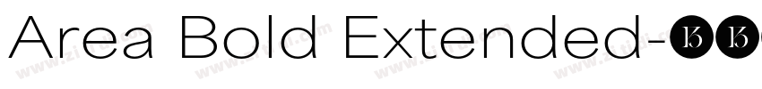 Area Bold Extended字体转换